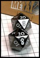 Dice : Dice - Metal Dice - Gun Metal by Heavy Metal - Dark Ages